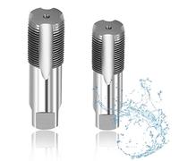 2 Piezas Juego Terrajas y Machos de Roscar, Machos para Roscas Metal Plateado, Juego de Reparación de Rosca, para Reparar Conexiones Roscadas de Tuberías