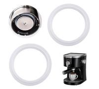 2 Piezas Junta de Silicona Compatible con DeLonghi EC680 EC685 EC820 EC850 EC860, Junta de Repuesto 58 mm x 45 mm, Accesorio Duradero y Resistente