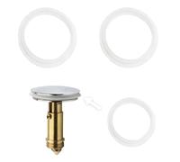 2 Piezas Juntas de Silicona Blancas para tapón de Lavabo, 31.5/38mm Lavabo Junta Tórica, Tapón de Fregadero Sello de Goma Adecuado para válvulas de Drenaje y fregaderos