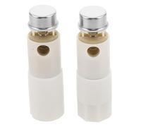 2 Piezas Kit de Bisagra Amortiguada, Montaje Superior | Acero Inoxidable y Plástico, Repuesto de 2 Tornillos, para Fijación Ciega y Mantenimiento Profesional