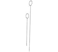 2 Piezas Kit de Bucle de Costura Turner de Bucle de Acero Inoxidable para Tela Alta Sdaptability Time Guarding Adecuado para una Herramienta útil para Encadenar el Gancho del Extremo Sostenga la