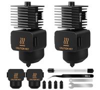 2 Piezas Kit Hotend Actualización A1 Mini, Cabezal Impresión Impresora 3D, Kit Bloque Calefactor Extremo Caliente con Boquilla Acero Endurecido 0,4 mm y Calcetines Silicona para Bambu Lab A1/A1 Mini
