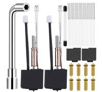 2 piezas Kobra 3 Hotend Kit, compatible con Kobra 3/Kobra 3 Combo, juego de repuesto para impresora 3D con boquillas de latón de 8 x 0,4 mm, llave de boquilla, 20 agujas de limpieza y 4 fundas de