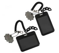 2 Piezas Kpop Photocard Holder, Portadocumenti, ID Conjunto de Tarjetas con Llavero Colgante para Fotos, Tarjetas Bancarias, Carnés de Estudiante