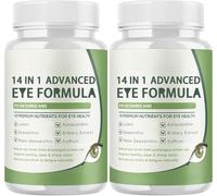 2 piezas,La nueva fórmula de cuidado ocular de gama alta 14 en una alivia efectivamente el síndrome del ojo seco y la fatiga ocular. Adecuado para todos los grupos de edad!!!