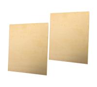2 Piezas Lámina de Metal Puro 10x10cm, 0,8mm, para Joyería | Superficie Lisa y Plana, Fácil de Cortar y Apilar, para Reparaciones Eléctricas y Paneles Decorativos