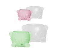2 Piezas Las Macetas Flores Elefante Moldas Creativas Hechas A Mano Hecha A Mano Plantador Silicona Silicona Decoración Escritorio Casas Que Hacen Molde Creativo Animales