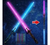 2 Piezas Laser Star Wars,Espada Láser de Juguete,Star Wars Sable luz,Espadas láser para niños,Sable de luz Juguete,Lightsaber,Espada Laser,Sable De Luz