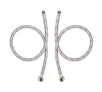 2 Piezas Latiguillos De Fontanería 60cm Grifo De Manguera De Conexión G3/8 X M10 Manguera De Conexión Flexible Adecuado Para Cocina Baño