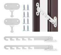 2 Piezas Limitador de Apertura de Ventana Abatible, Limitador de Ventana de Seguridad con Tornillos