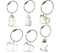 2 piezas Lindo llavero de colección de cabello de gato, recuerdos para coleccionar cabello para mascotas, regalo portátil para propietario de gatos, caja de almacenamiento tran NO.1 and NO.5 2 piezas