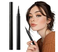 2 Piezas Liquid Glitter Eyeliner, Delineador de ojos metálico brillante, negro, lápiz lí quido brill ante, resistente al agua y a las manchas, Maquillaje de Ojos Bril lante y Duradero