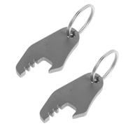 2 Piezas Llavero Abrebotellas Mini para Coche, Multiusos