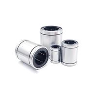 2 piezas LM8 LM8UU LM3UU LM10UU LM16UU LM6UU LM12UU LM20UU LM4 5 25 30 UU Buje de 8 mm Eje de guía de varilla lineal Piezas de rodamiento(LM25UU)