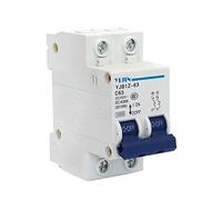 2 piezas/lote 2P 63A DC 250V MCB Air Power Switch Disyuntor Controller for sistema solar fotovoltaico