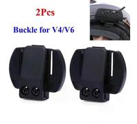 2 piezas/lote V6 Clip de soporte adecuado para V6 V4 Motocicleta Bluetooth Multi Interphone Auriculares