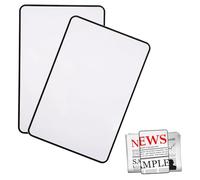 2 Piezas Lupas de Páginas, Rectangular Lupa, Lupas de Páginas 3X, Rectangular Lupa de Lectura, Lupa de Página de Lente, Lente De Fresnel Para Lectura Mapa Libro En Letra Pequeña 180mm*120mm Clear
