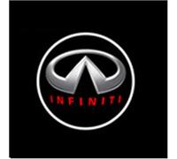 2 Piezas luz de Bienvenida del Coche para Infiniti FX35 Q50 Q30 ESQ QX50 QX60 QX70 EX JX35 G35 G37 EX3,Proyector de Luz para Puerta de Coche lámpara de Proyector Con Logotipo Coche Accesorios