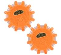 2 Piezas Luz Emergencia Coche, Luces de Emergencia LED Multifuncionales Base Magnética, Baliza de Advertencia Parpadeante para Vehículos, Seguridad en Accidentes y Situaciones de Emergencia