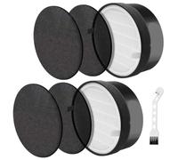 2 Piezas LV-H132 Filtro de Repuesto Compatible con Levoit LV-H132 el Purificador de Aire,2 Filtro y 4 Filtración de Carbón Activado,Reemplaza la Pieza LV-H132-RF