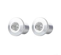 2 piezas M10xp1.0 Pernos de suspensión de desviador trasero para bicicleta aleación de aluminio tornillos de montaje color negro 15mm longitud con 8.5mm profundidad de rosca para ciclismo Kit de