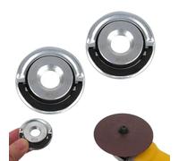 2 piezas M14 Quick Release Nut for Angle Grinder, Heavy Duty Stainless Steel Self-Locking Flange Nut, 45 mm Tool-Free Quick Clamping with Pull Ring, Universal Fit Replacement Part for Most Angle