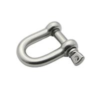 2 piezas M4 M5 M6 M8 M10 M16 grillete D recto corto de acero inoxidable, ganchos de grillete D for aparejo de barco, accesorios de hardware for aparejo