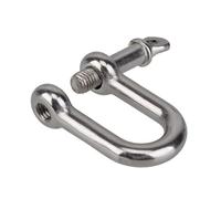 2 piezas M4 M5 M6 M8 M10 M16 grillete D recto corto de acero inoxidable, ganchos de grillete D for aparejo de barco, accesorios de hardware for aparejo