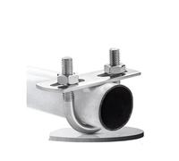 2 piezas M6 M8 M10 M12 de acero inoxidable 304, tornillo de perno en U, hebilla for abrazadera de tubo, clip en U, filete con correa, tuercas y arandelas.(M12X38MM)