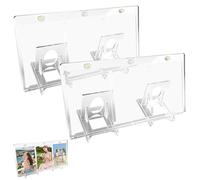 2 Piezas Magnetic Card Holder 35pt Expositor Cartas Magic,Card Sleeves,Fundas para Cartas Con Protección Uv Transparentes Resistente Al Agua ,Coleccionables para Foto, Magic, Mtg, Deportes