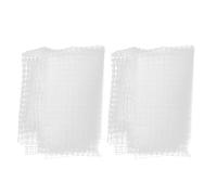 2 Piezas Malla Invisible para Acuario, Red PE Delicada | Peces y Camarones, Diseño Transparente, Flujo de Aire Adecuado, Instalación Casera, Color Blanco