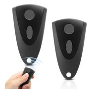 2 piezas - Mando a distancia para Novoferm - Abrepuertas de garaje 433,92 MHz 2 canales, mando a distancia Garagetor para Novotron 502/504/512/514 (incluye 2 pilas adicionales) - Blanco y negro
