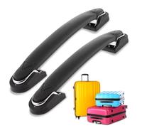 2 Piezas Mango de Equipaje de Aleación de Zinc Negro - Repuesto para Maleta de Viaje - Accesorios de Reparación para Caja de Equipaje y Bolsa