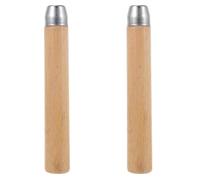 2 Piezas Mango de Madera de Repuesto para Lima, Empuñadura | Orificio Redondo de 8mm, Ajuste Seguro y Estable, Instalación Sencilla para Carpintería y Taller