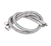 2 piezas Manguera Trenzada de Alambre de Acero Inoxidable, G3/8, M10, 60cm Manguera de Conexión Flexible, Manguera reforzada para grifo mezclador, para el Grifo de Lavabo, Grifo de Armario de Baño