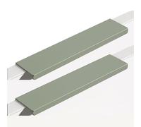 2 Piezas Manijas Invisible Perilla Tocador Ángulo recto Asas gabinete mango Cocina,Tiradores Armario Habitación infantil Oculto Manillas Cajón Aluminio,picaportes Dormitorio (250mm,Verde)