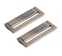 2 piezas manijas invisibles manija de cajón tirador oculto armario de aleación de zinc perillas de gabinete de cocina ocultas for gabinetes, armarios, alacena, con tornillos(Matte Green,Pitch:96mm)