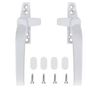 2 Piezas Manilla de Ventana de Aleación Aluminio, Universales Reemplazo de Manija para Ventana de Ventana Derecha y Izquierda con Fijación de Tornillo para Puerta de Ventana Abatible de Aluminio