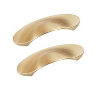 2 piezas Manillas de Aleación de zinc Armarios,Perillas Gabinete en forma de concha,Manija de Puerta Tirón,Tiradores Hogar Muebles de Cocina Hardware,Asas de gabinete (Hole pitch 64mm,Copper)