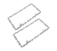 2 Piezas Marco Decorativo para Matrícula con Estampado Floral | Estilo Western Campestre, Diseño de Dos Orificios con Tornillos, para Placas Estadounidenses y Remolques