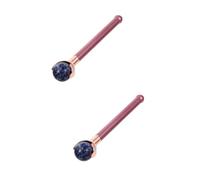 2 Piezas Masajeador De Rodillos Globo Facial De Hielo Refrescante Rodillo Criogénico De Belleza Facial Rodillo Masajeador Facial Bola De Masaje Cambiar De Cabeza Ojos Jade