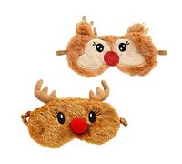 2 Piezas Máscara De Ojos De Viaje Viseras Para Dormir Antifaz Para Dormir Máscaras De Viaje Para Dormir Máscara De Noche Cubre Ojos De Animales Visera De Seda Auto Niño Elasticidad