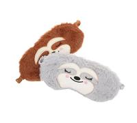 2 Piezas Máscara de Ojos Transpirable de Peluche para Adorables para Siestas y Bloqueo Total de Luz Accesorio Ligero y Compacto para Adultos