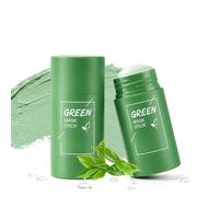 2 Piezas Mascarilla en Stick Té Verde,Limpieza Facial Profunda,Eliminación de Puntos Negros,Control de Grasa,Mascarilla de Arcilla Purificante para Piel Mixta y Grasa,Hidratante