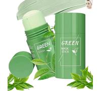 2 Piezas Mascarilla Limpiadora de Té Verde,Green Tea Mask Stick,Hidratación, Mascarilla Sólida para una Limpieza Profunda y Cuidado Facial,Adecuado para la mayoría de los tipos de piel