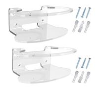 2 piezas Material acrílico - murales para router Clear Bracket - Estantes fáciles dsuitabla instalar - Oficina para el hogar y el gabinete para mejor - más estable en el garaje para la sala de