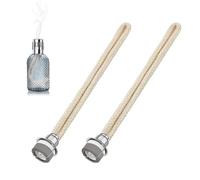 2 Piezas Mechas de Lámpara de Aceite Reemplazo Mecha de Repuesto Recambio De Mecha Mecha de Lámpara de Quemador Lámpara de Aceite de Fragancia de Repuesto para Difusor Aromaterapia 15 × 1.8 cm (Plata)