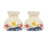 2 Piezas Mini Jarrón de Cerámica Estilo Japonés Retro