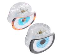 2 Piezas Mini Pinza Pelo Forma de Mal de Ojo, Plástico
