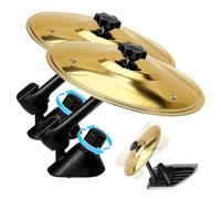 2 piezas Mini Platillo, Mini Drum Clip, Mini tambores y platillos, Se colocan en las rejillas de ventilación y vibran al ritmo de la música. Ideal para animar los atascos y viajes aburridos